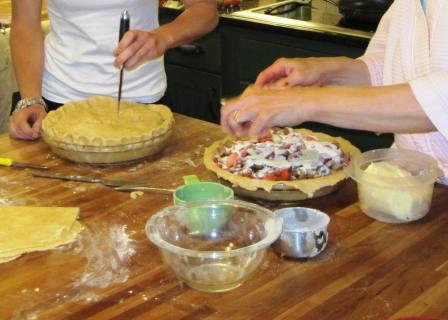 making pie from scratch is a way for kids, tweens and teens to learn how to cook. summer vacation is an excellent opportunity to slow down and cook with kids and allow them the independence to cook whatever they want. Allow them to make cookies and other goodies. It will teach them how to cook with confidence. Encourage their cooking efforts. Parenting is about building confidence.